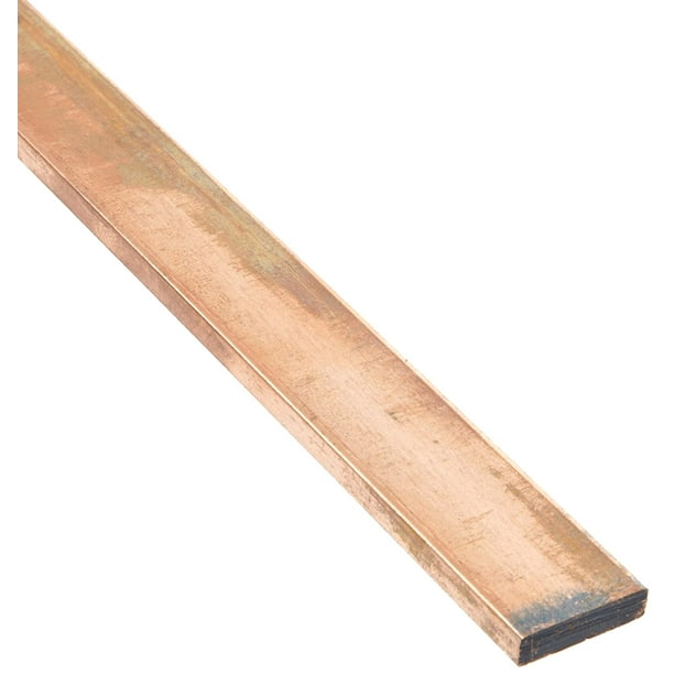 110 Copper Rectangular Bar Unpolished Mill Finish 3 Width ASTM B187 1/2 Thickness 12 Length H04 Temper 110 Copper Rectangular Bar Unpolished Mill Finish 3 Width ASTM B187 1/2 Thickness 12 Length H04 Temper